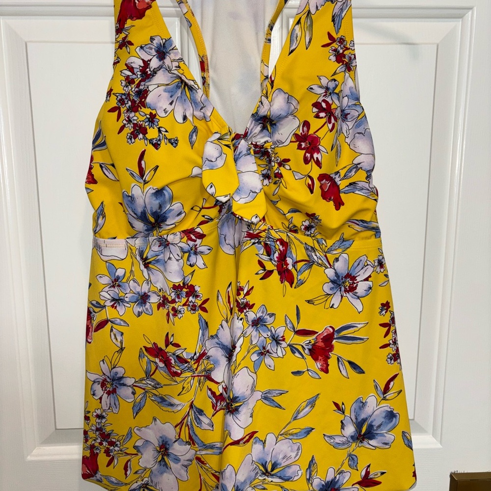 Kona Sol Yellow Floral Bikini